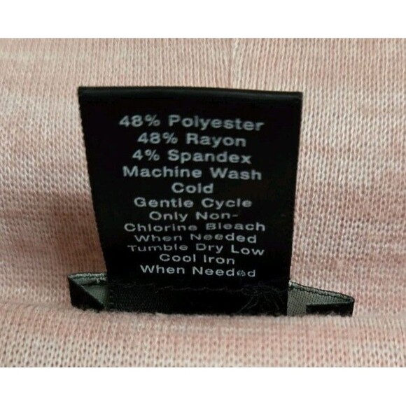 Ann Taylor Factory Top Size L /XL Blush Pink Sweater Blouse Dolman Short Sleeve - Picture 8 of 10
